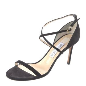 Jimmy Choo Black Suede Heels -Size 8.5